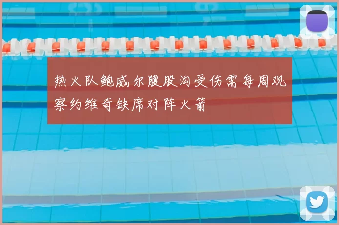 热火队鲍威尔腹股沟受伤需每周观察约维奇缺席对阵火箭