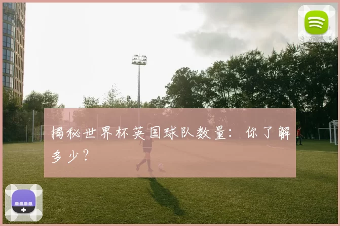 揭秘世界杯英国球队数量：你了解多少？